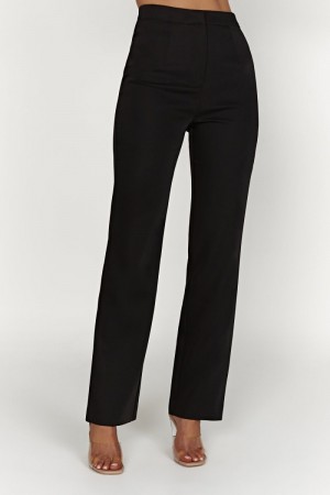 Women's Meshki Allanah Straight Leg Pants Black USA | D5A-4925