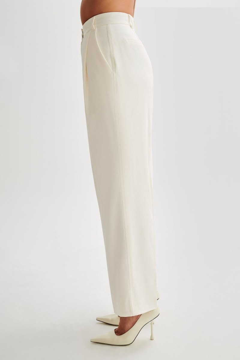 Women's Meshki Amelie Suiting Straight Leg Pants White USA | H8B-9197